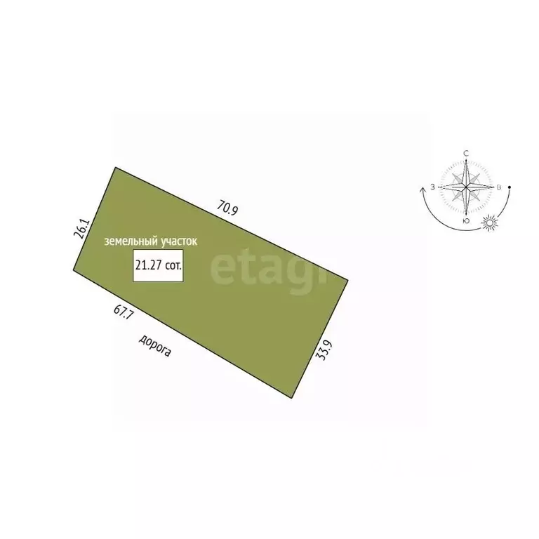 Участок в Орловская область, Орловский муниципальный округ, пос. ... - Фото 2