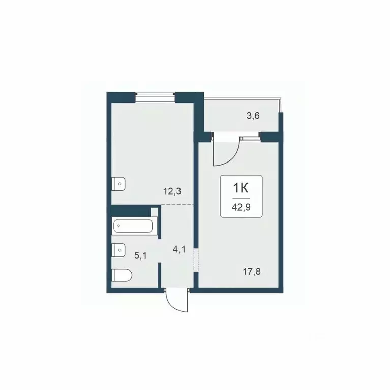 1-к кв. Новосибирская область, Новосибирск Цветной бульвар жилой ... - Фото 1