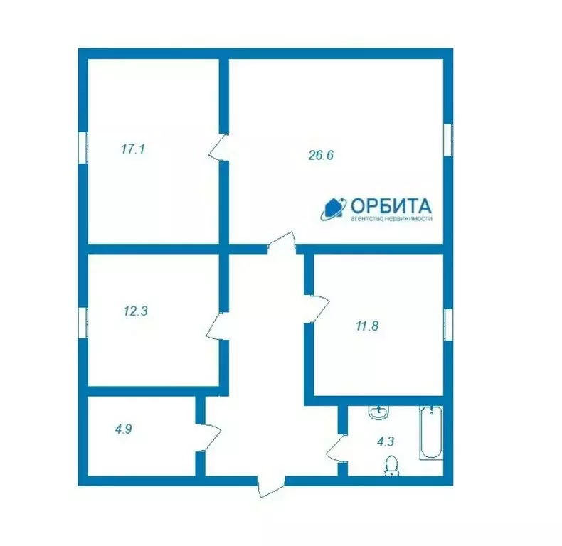 Дом в Нижняя Тавда, Солнечная улица, 3 (89.5 м) - Фото 1