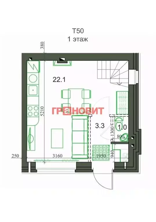 Таунхаус в Новосибирская область, с. Новолуговое, Березки-2 мкр, 5-й ... - Фото 1