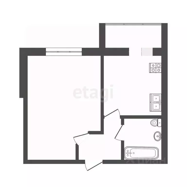 1-к кв. Оренбургская область, Оренбург ул. Юркина, 2 (40.3 м) - Фото 1