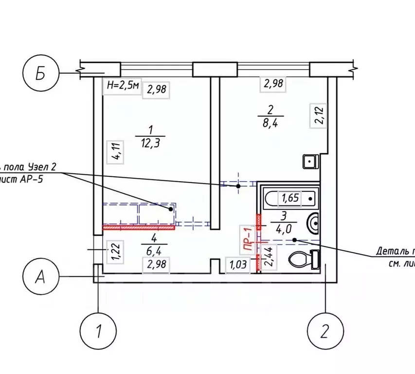 1-к кв. Приморский край, Уссурийск ул. Хмельницкого, 7 (30.6 м) - Фото 2