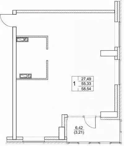 1-к кв. Приморский край, Владивосток ул. Сочинская, 17 (55.5 м) - Фото 0