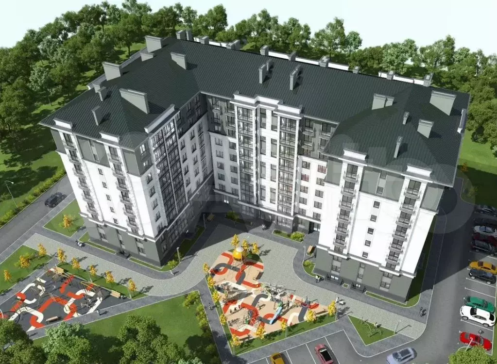 1-к. квартира, 44,8 м, 3/9 эт. - Фото 1