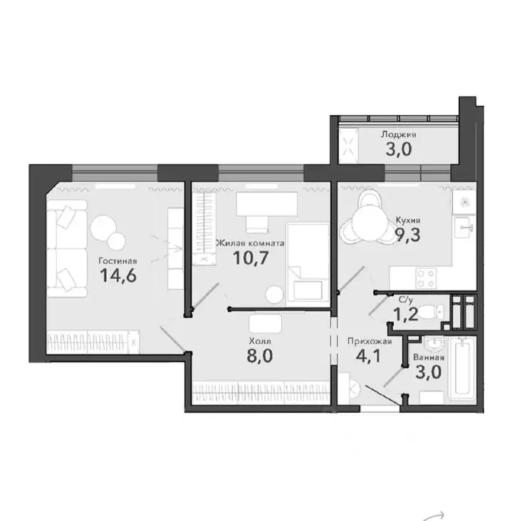 2-к кв. Новосибирская область, Новосибирский район, Станционный ... - Фото 1