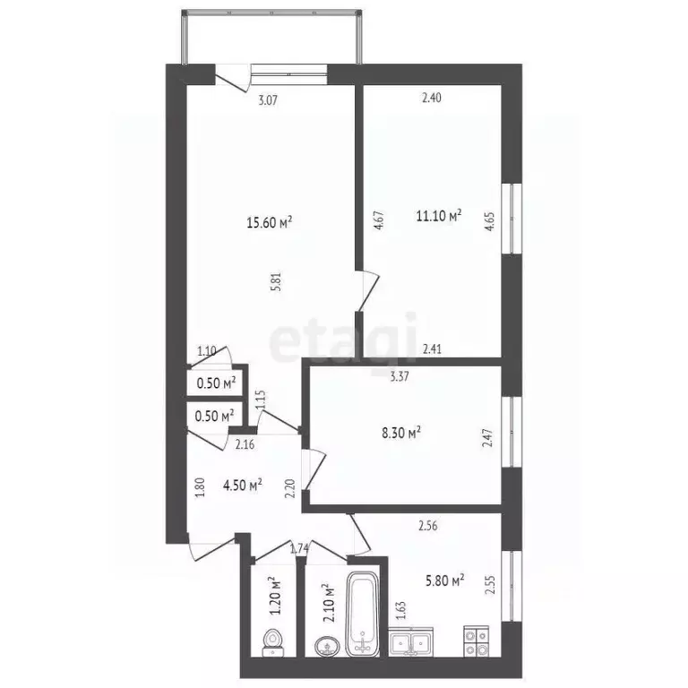 3-к кв. Архангельская область, Сольвычегодск Котласский район, ул. ... - Фото 2