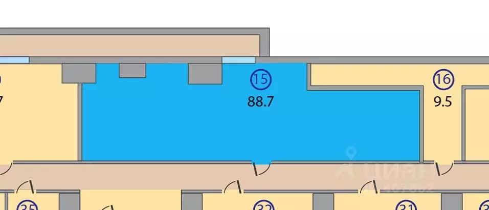 Офис в Москва Научный проезд, 8С1 (89 м) - Фото 2