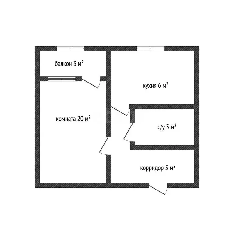 1-комнатная квартира: Майкоп, Крестьянская улица, 451 (37.3 м) - Фото 1
