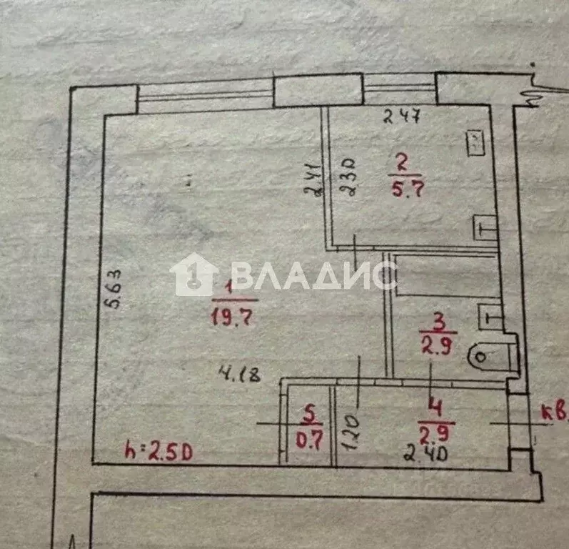 1-к кв. Карелия, Петрозаводск ул. Герцена, 31В (31.9 м) - Фото 2