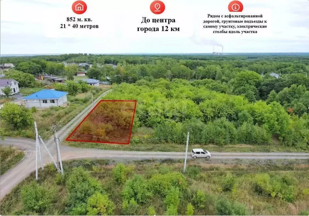 Участок в Хабаровский край, Хабаровский район, Мичуринское с/пос, с. ... - Фото 1