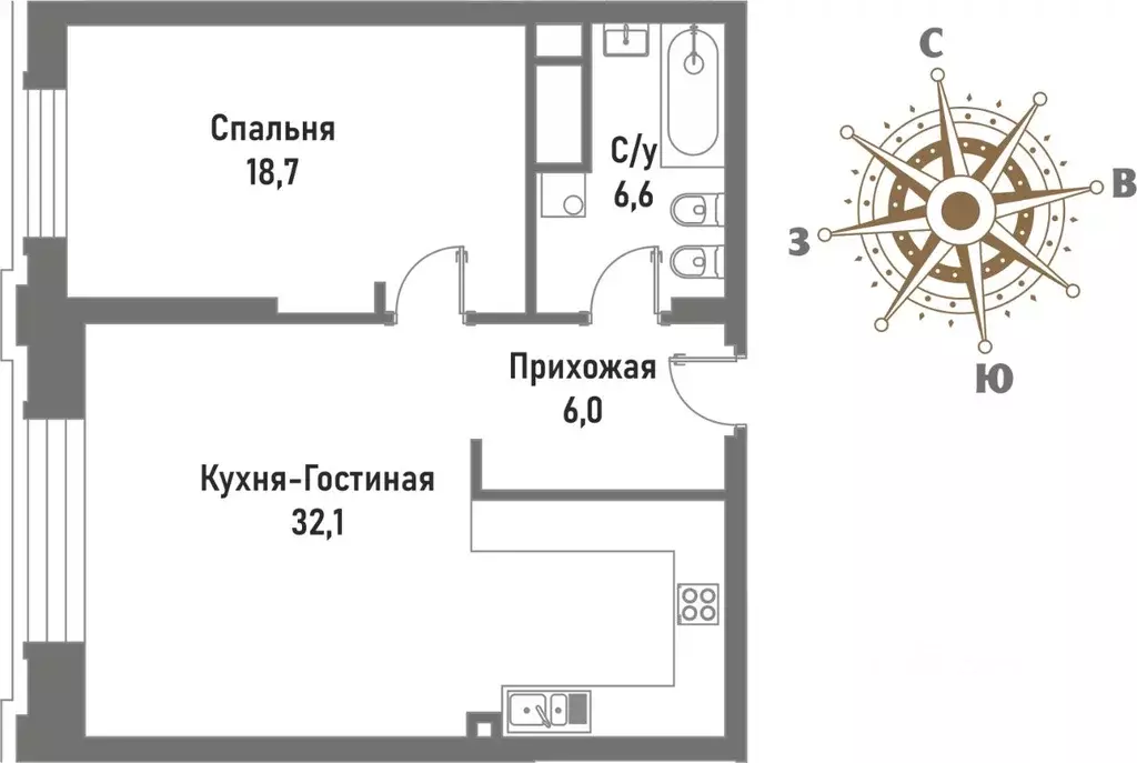 2-к кв. Москва ул. Матросская Тишина, 12 (63.4 м) - Фото 0