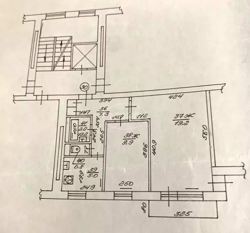 2-к кв. Калининградская область, Калининград ул. Грига, 5 (44.2 м) - Фото 2