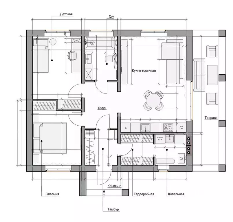 Дом в Курская область, Курск ул. Федора Золототрубова, 5 (69 м) - Фото 2