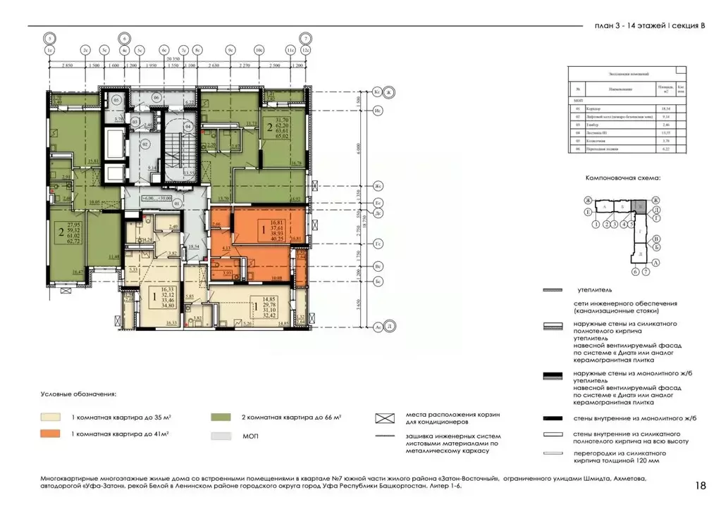 Студия Башкортостан, Уфа Затон-Восточный жилрайон, Паруса жилой ... - Фото 2