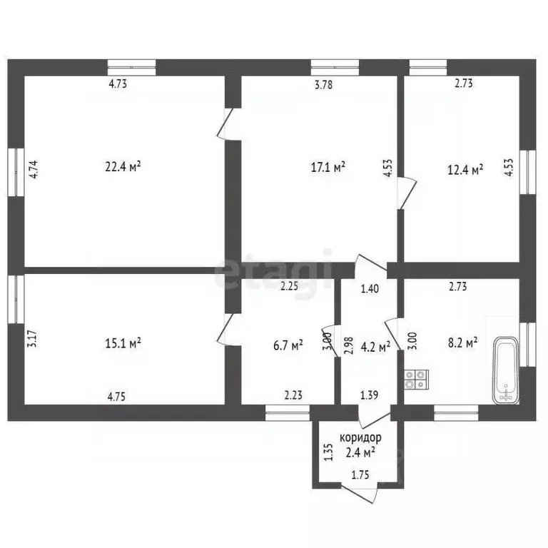 Дом в Орловская область, Орловский муниципальный округ, с. Старцево ... - Фото 1