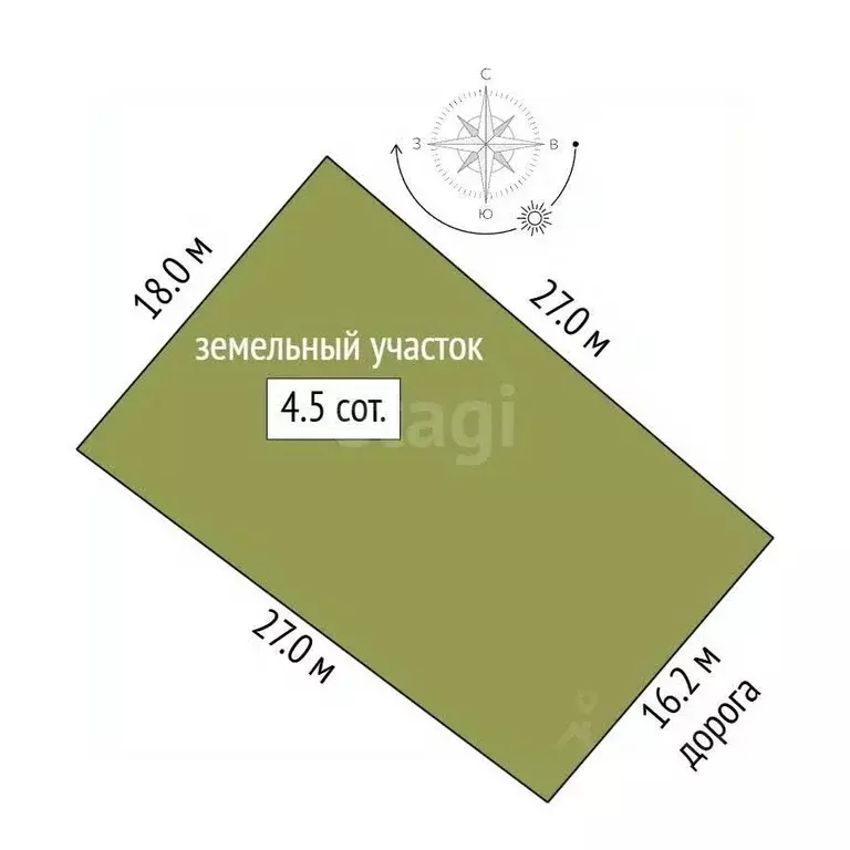 Участок в Ростовская область, Батайск ул. Скифская (4.5 сот.) - Фото 1