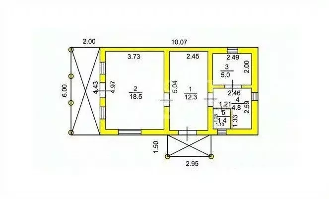 Дом в Марий Эл, Медведевский район, Сидоровское с/пос, д. Новотроицк ... - Фото 2
