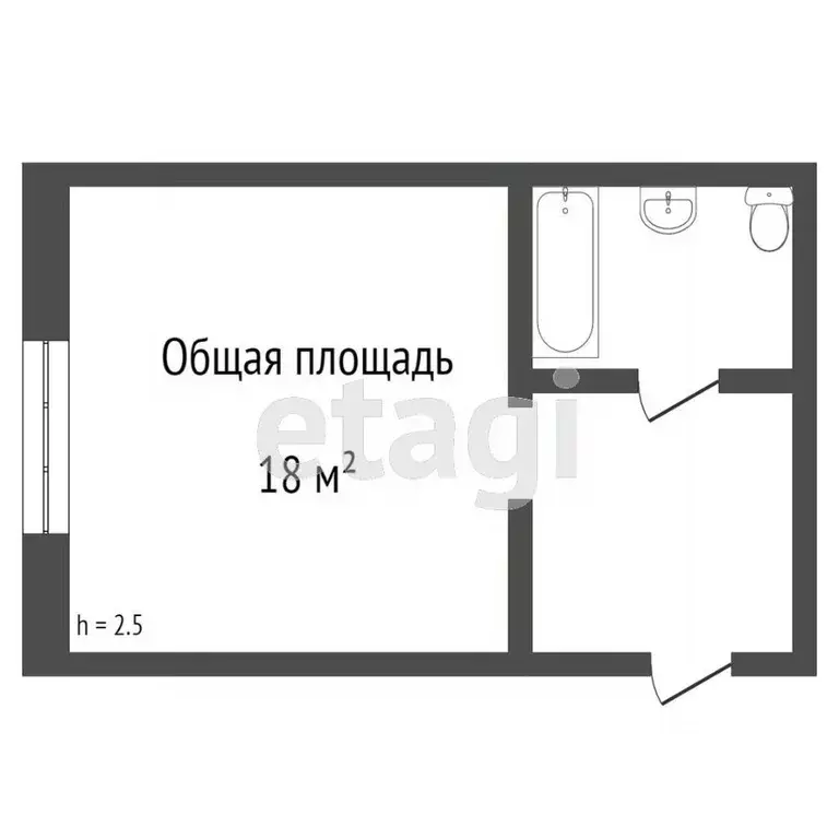 Комната Томская область, Томск Алтайская ул., 163б (18.0 м) - Фото 1