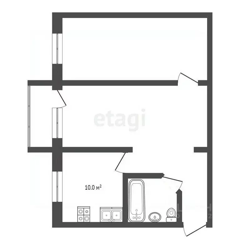 2-к кв. Владимирская область, Муром Северный проезд, 15 (31.9 м) - Фото 1