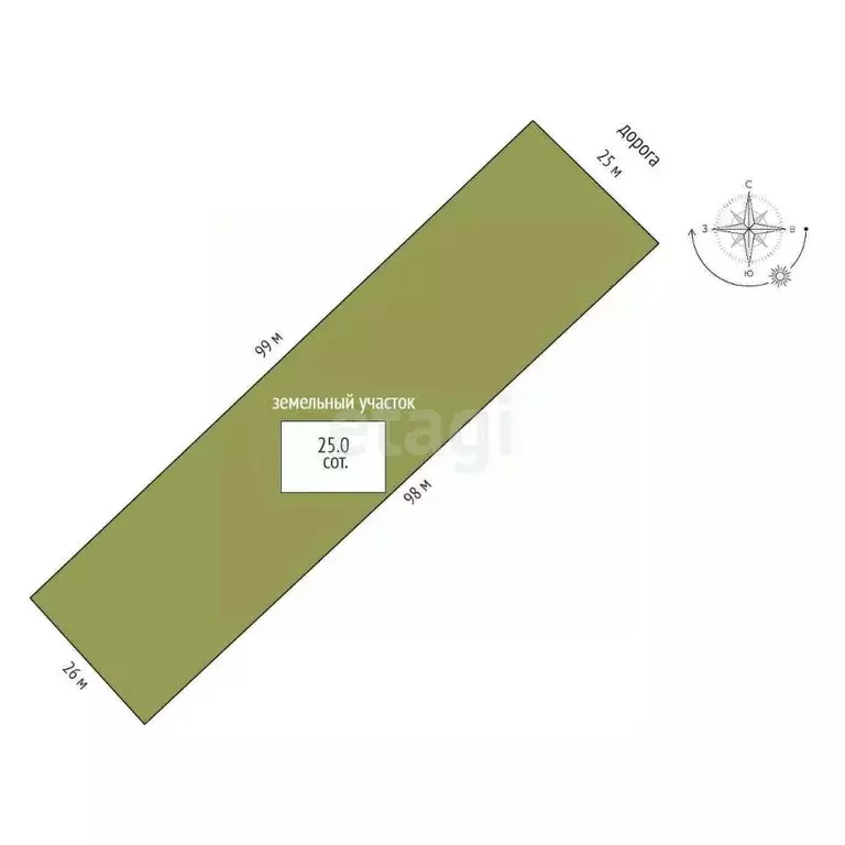 Участок в Челябинская область, Аргаяшский муниципальный округ, ... - Фото 2