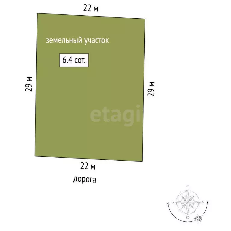 Участок в Орджоникидзе, СНТ Волна, улица Дополнительная Линия (6.4 м) - Фото 1