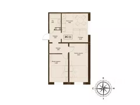 3-к кв. Челябинская область, Челябинский городской округ, пос. ... - Фото 1