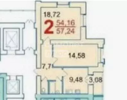 2-к кв. Саратовская область, Саратов ул. Имени В.И. Оржевского, 7 ... - Фото 1