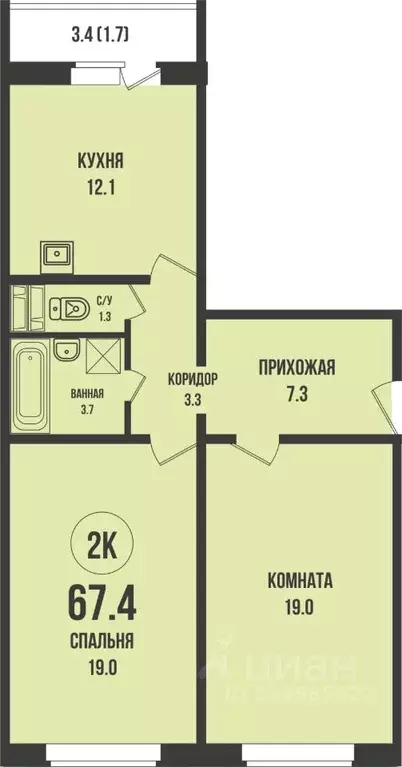 3-к кв. Новосибирская область, Новосибирск Династия жилой комплекс ... - Фото 0