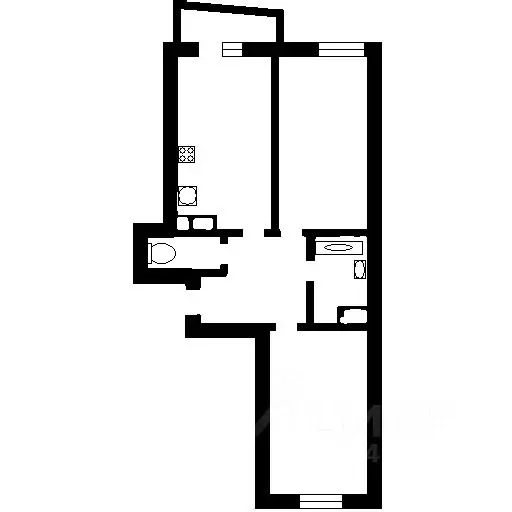 2-к кв. Санкт-Петербург пос. Парголово, ул. Тихоокеанская, 1к1 (69.9 ... - Фото 2