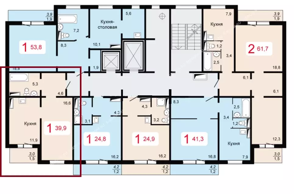 Продаётся 1-к квартира, 40 м - Фото 1