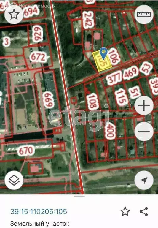 Участок в Калининград, СНТ Осень-Люблино, Ручейный проезд (7 м) - Фото 2