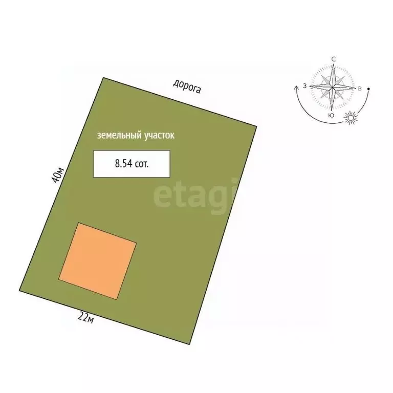 Дом в Крым, Сакский район, с. Фрунзе ул. Степная (51 м) - Фото 1