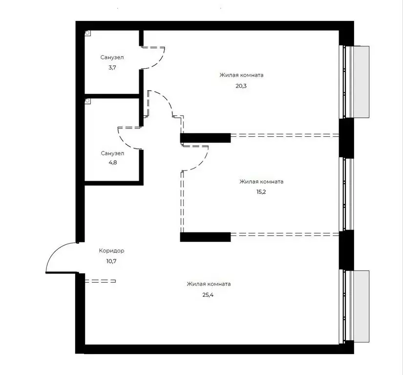 2-комнатная квартира: Пенза, улица Богданова, 39 (80.1 м) - Фото 0