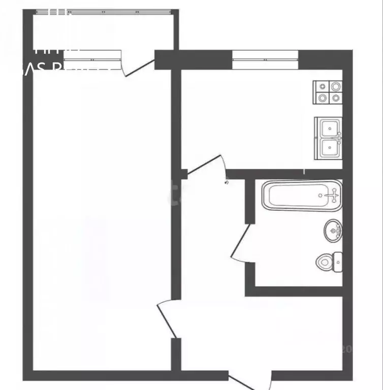 1-к кв. Ставропольский край, Пятигорск ул. Пальмиро Тольятти, 182 ... - Фото 2