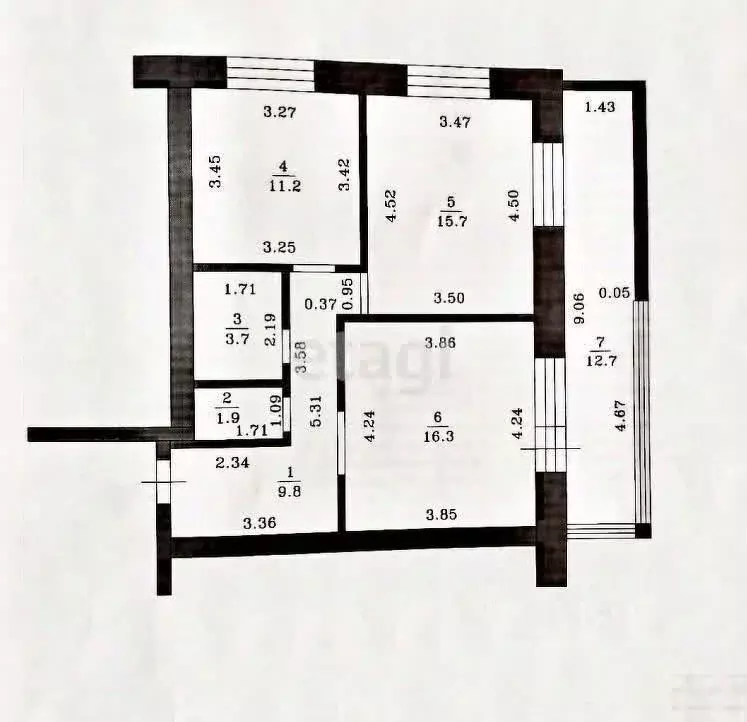 2-к кв. Татарстан, Казань Лесной Городок жилой комплекс, ул. ... - Фото 2