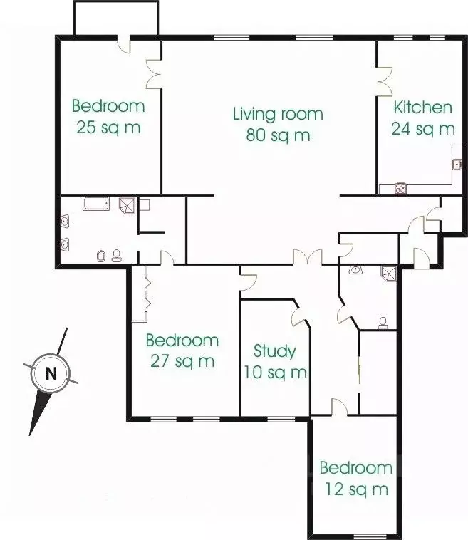 5-к кв. москва тверская ул, 28к1 (220.0 м) - Фото 1