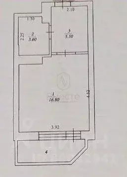 Студия Новосибирская область, Новосибирск ул. Романова, 60 (25.9 м) - Фото 2