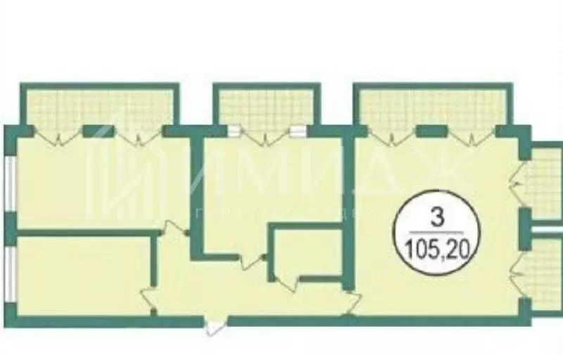 3-комнатная квартира: Сочи, улица Ленина, 219/6Б (105 м) - Фото 1