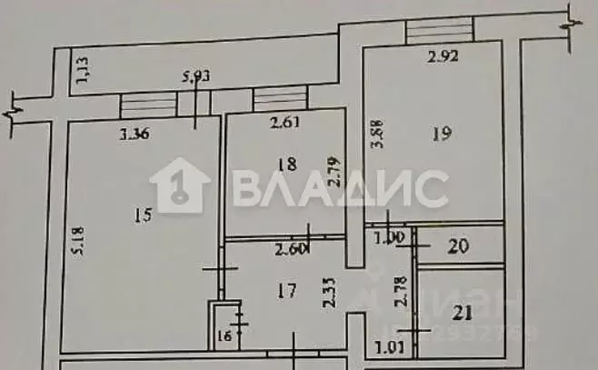 2-к кв. Пензенская область, Заречный Заречная ул., 30 (50.0 м) - Фото 1