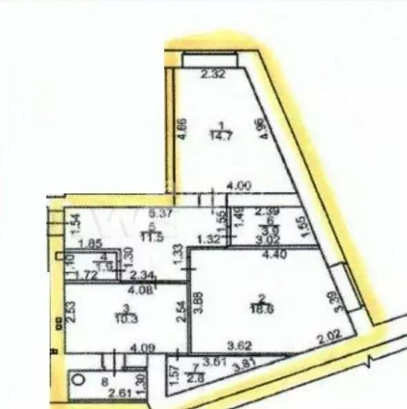 2-к кв. Чувашия, Чебоксары ул. И.П. Прокопьева, 2 (63.7 м) - Фото 1