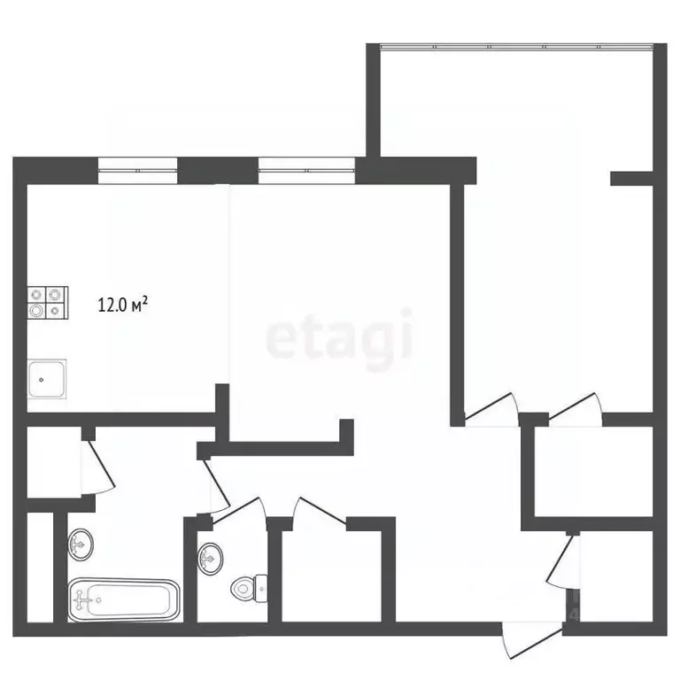 2-к кв. Тюменская область, Тюмень ул. Стартовая, 5 (64.8 м) - Фото 0