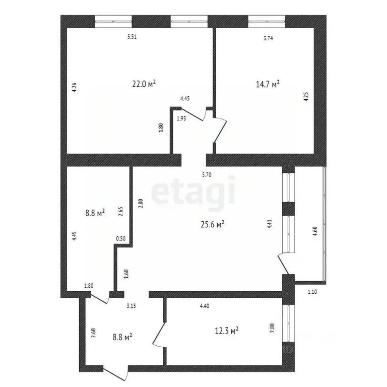 3-к кв. Красноярский край, Емельяново пгт ул. СПТУ-81, 2А (93.2 м) - Фото 2