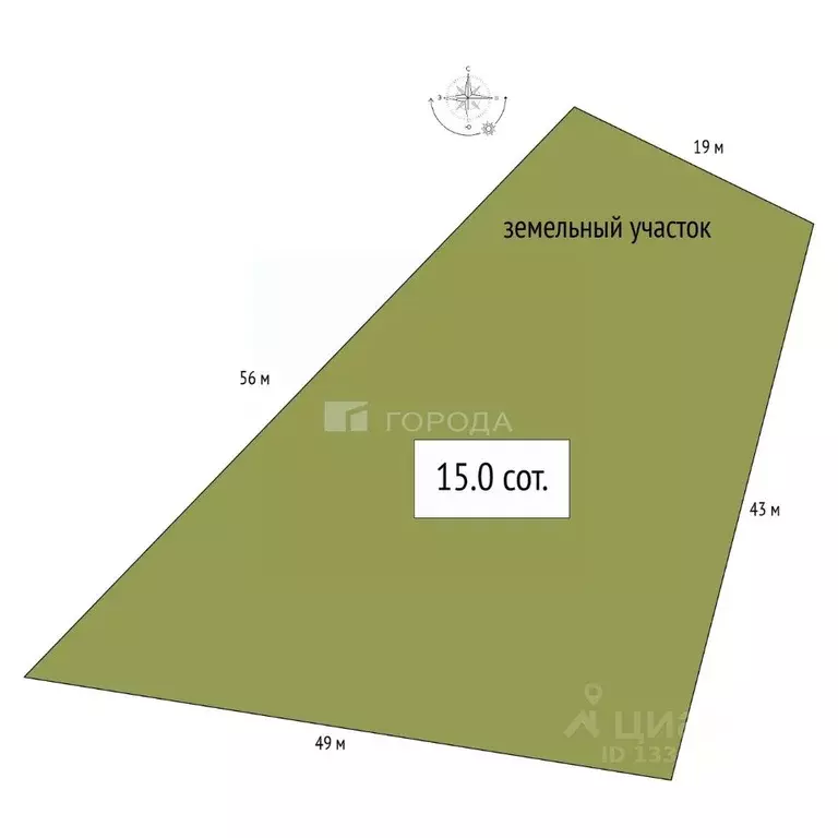 Участок в Крым, Черноморское пгт ул. Сигнальная, 15Е (15.0 сот.) - Фото 2