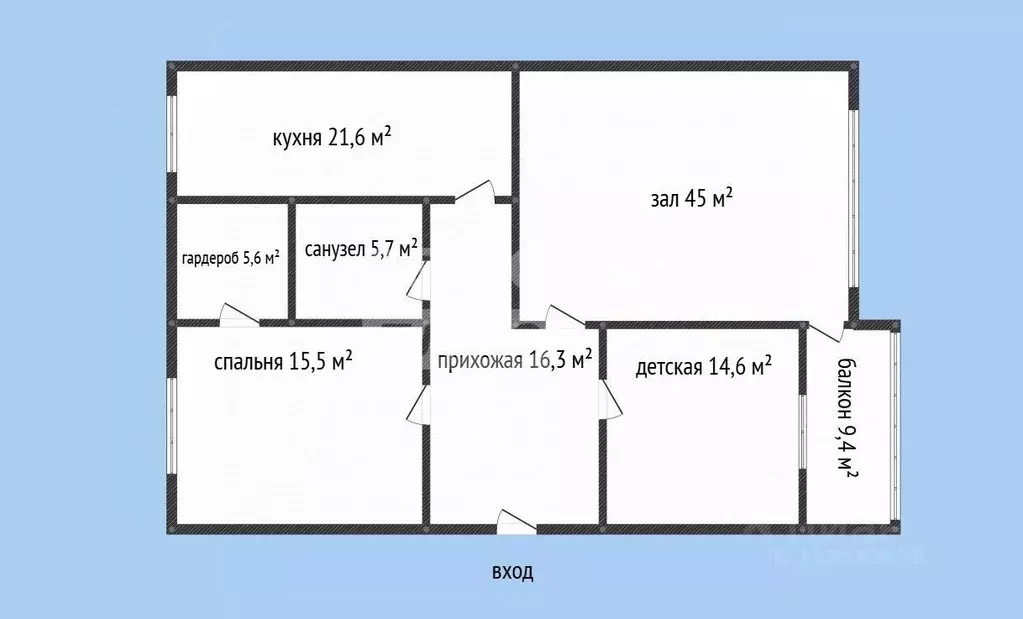 3-к кв. Дагестан, Махачкала ул. Абдул-Вагаба Сулейманова, 70 (132.0 м) - Фото 1