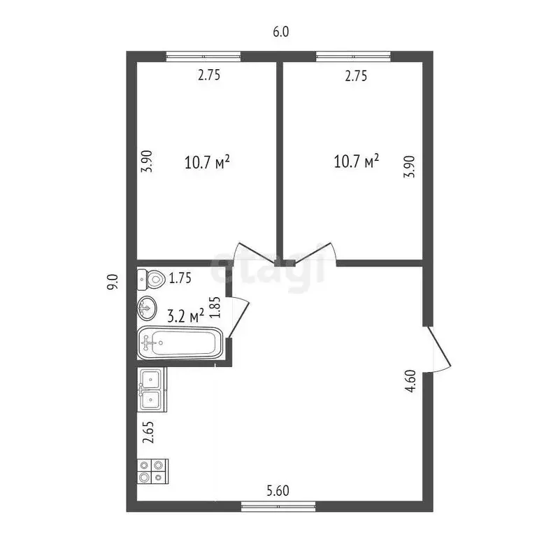 Дом в Красносельский район, Боровиковское сельское поселение, деревня ... - Фото 1