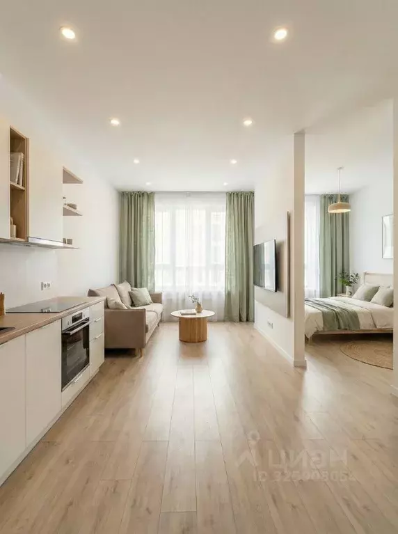 Студия Санкт-Петербург ул. Шкапина, 15 (27.7 м) - Фото 2