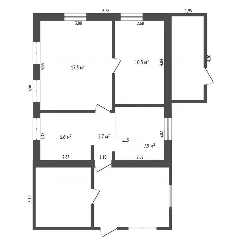 Дом в Амурская область, Благовещенск Дальняя ул., 8 (45 м) - Фото 2