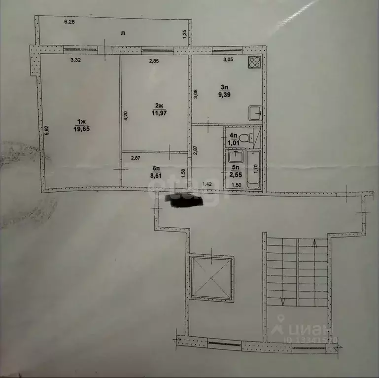 2-к кв. Ульяновская область, Ульяновск ул. Радищева, 130к2 (53.2 м) - Фото 2
