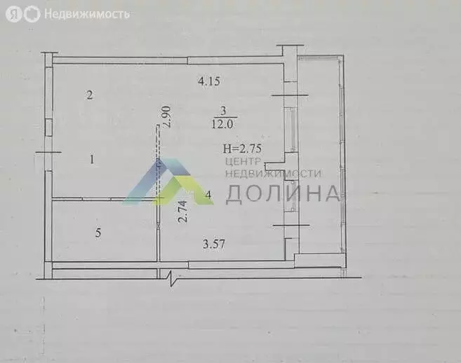 1-комнатная квартира: Волгоград, улица Степанищева, 2А (35.57 м) - Фото 1