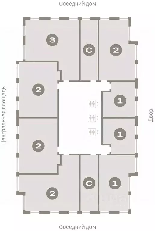 2-к кв. Новосибирская область, Новосибирск Европейский Берег мкр,  ... - Фото 1